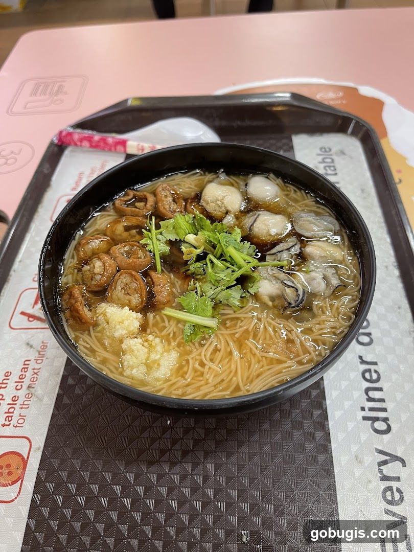Oyster and Intestine Noodles