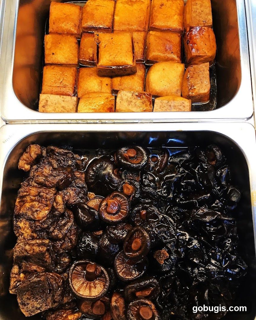 Braised Tofu and Mushrooms