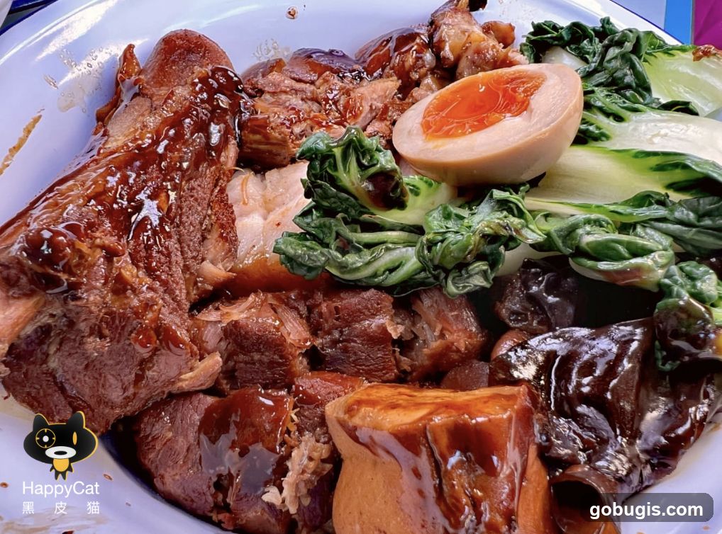 Braised Pork Belly with Egg and Greens