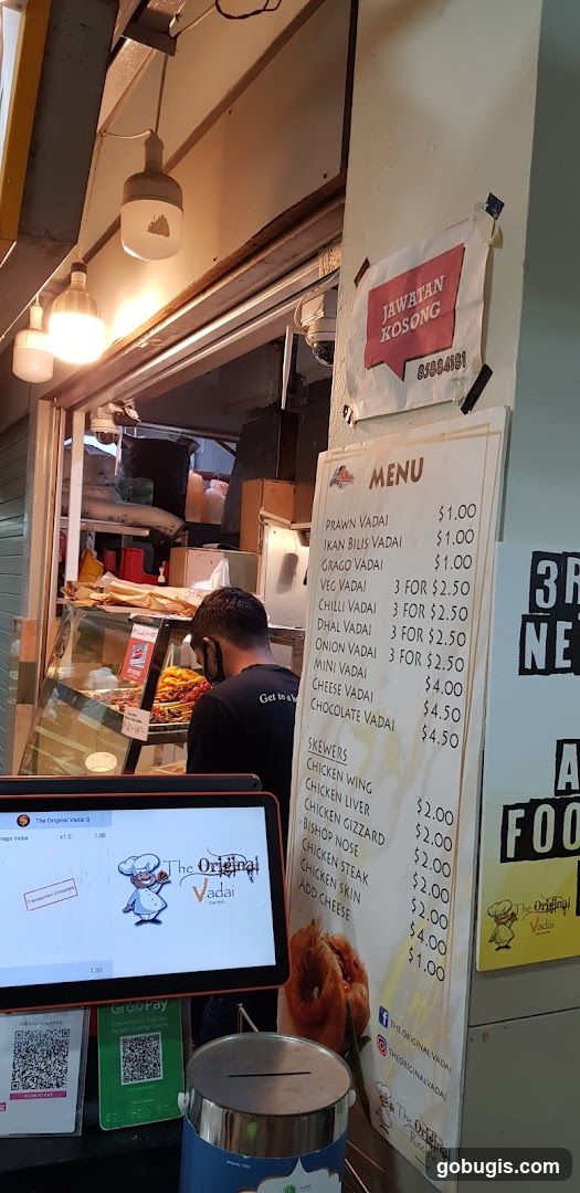 The Original Vadai Menu