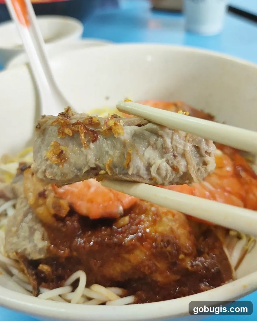 Noodles with Meat and Shrimp