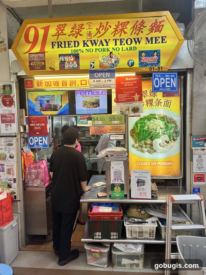 91 Fried Kway Teow Mee 翠绿炒粿条面