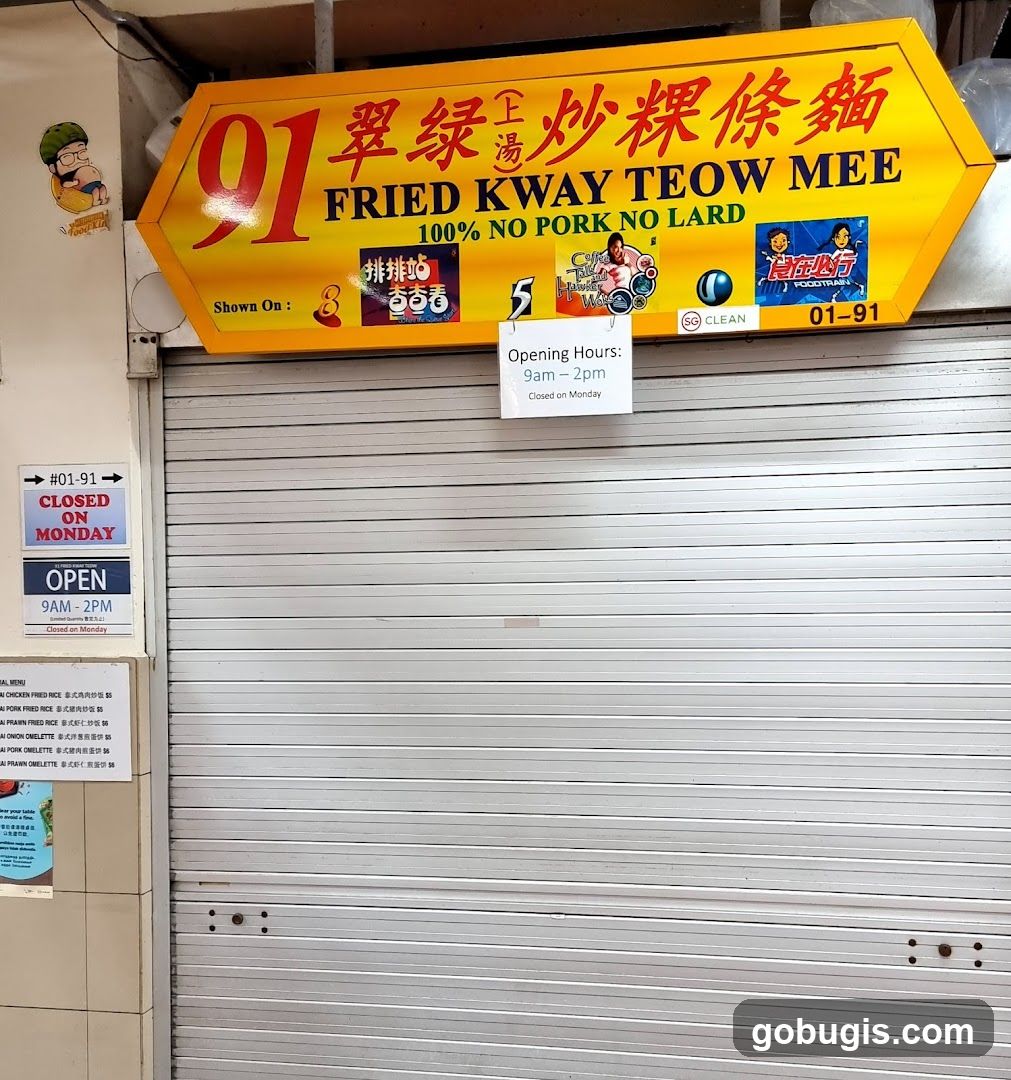 91 Fried Kway Teow Mee 翠绿炒粿条面