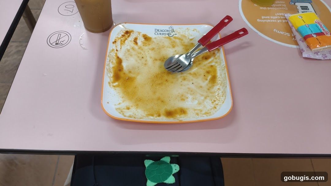 Dirty Plate with Utensils