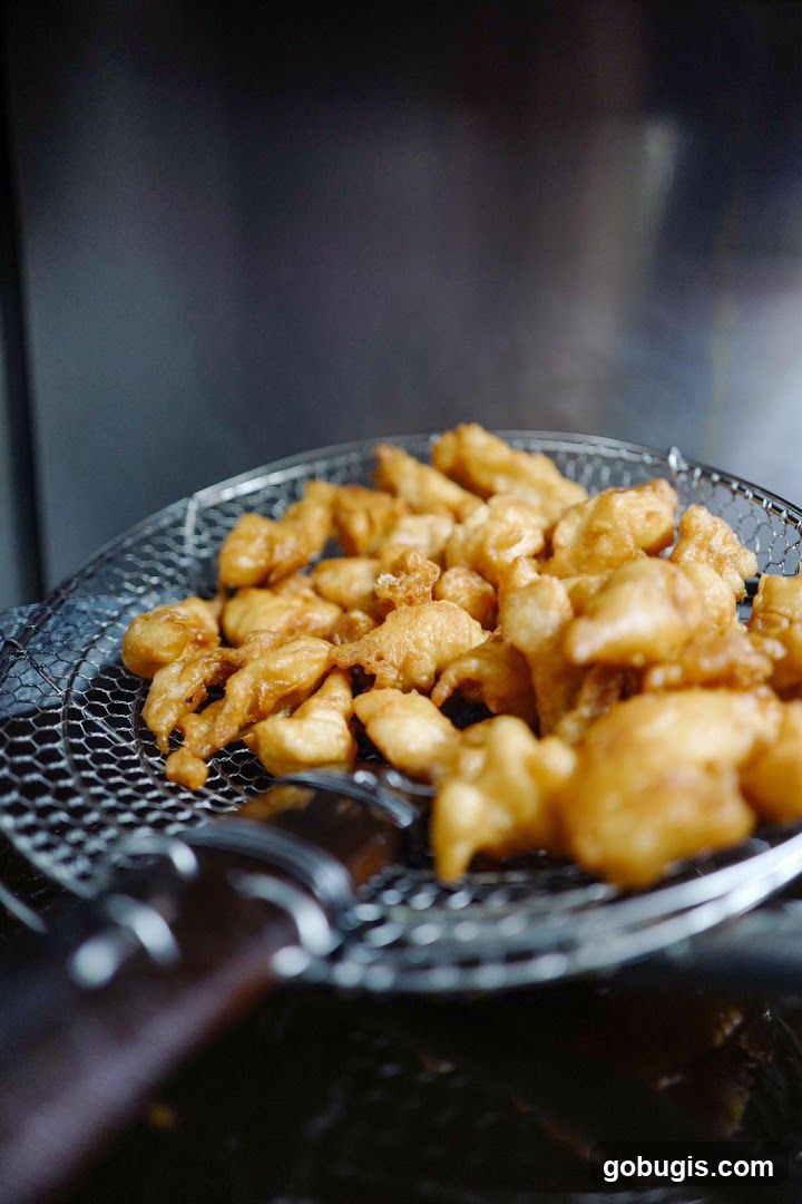 Fried Food in a Strainer