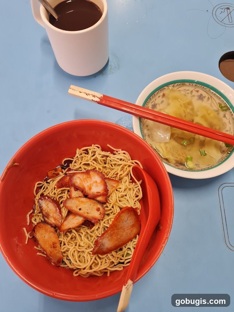 Noodles with Char Siu and Wonton Soup