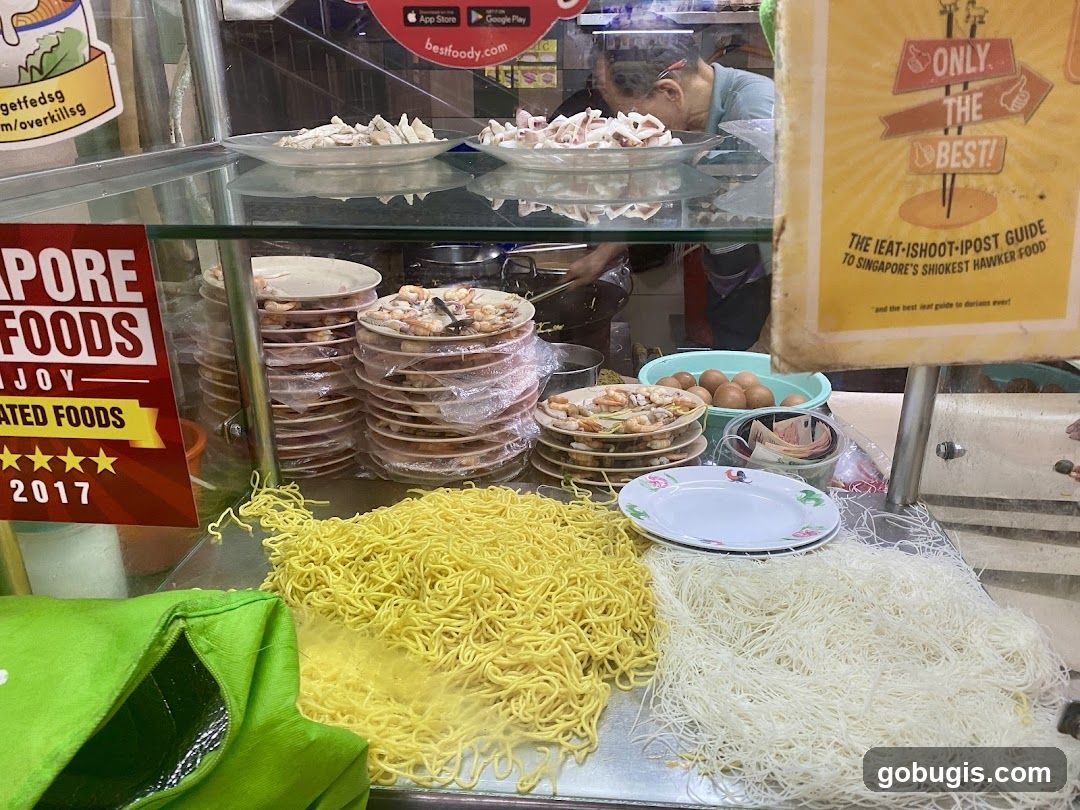 Hawker Food Stall Ingredients