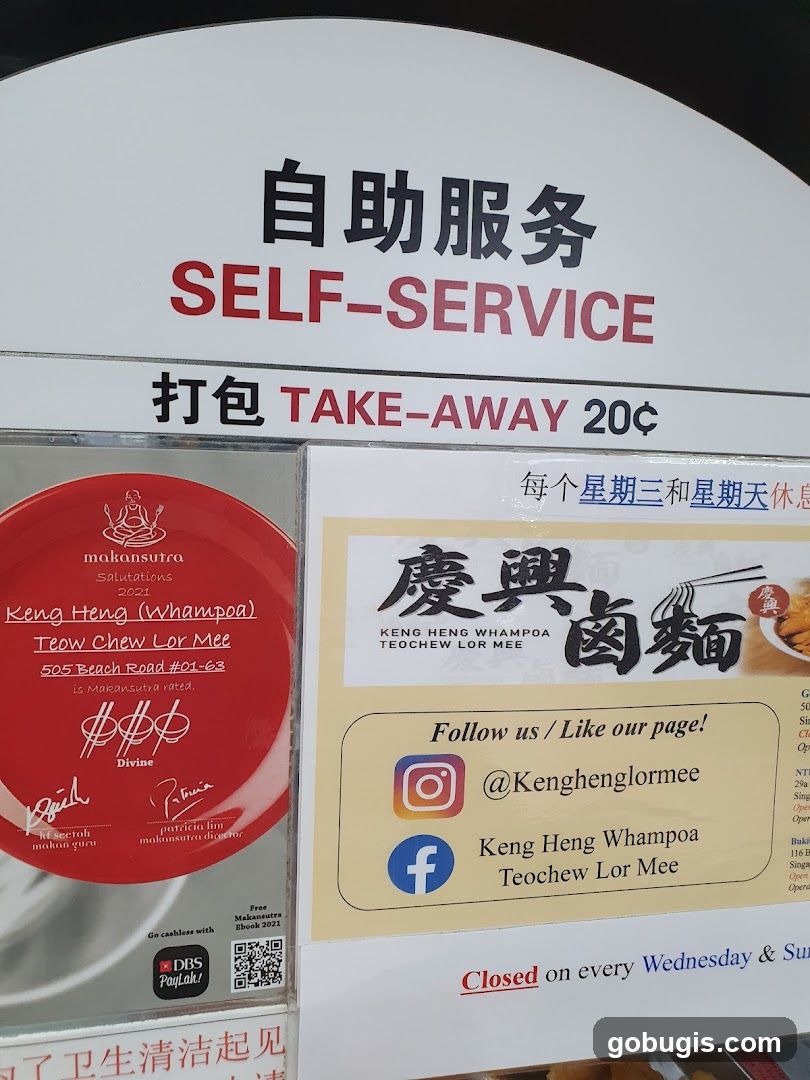 Self-Service and Take-Away Information