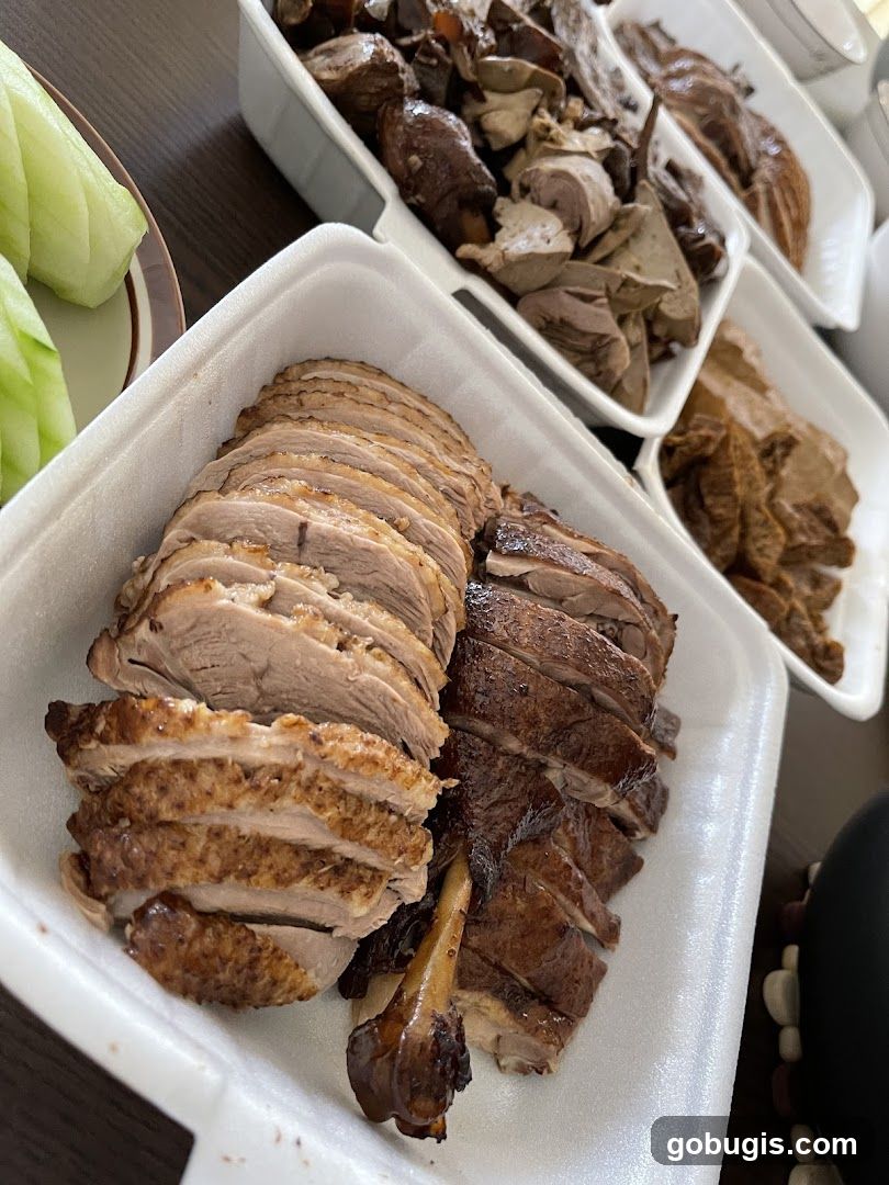 Sliced Roasted Duck