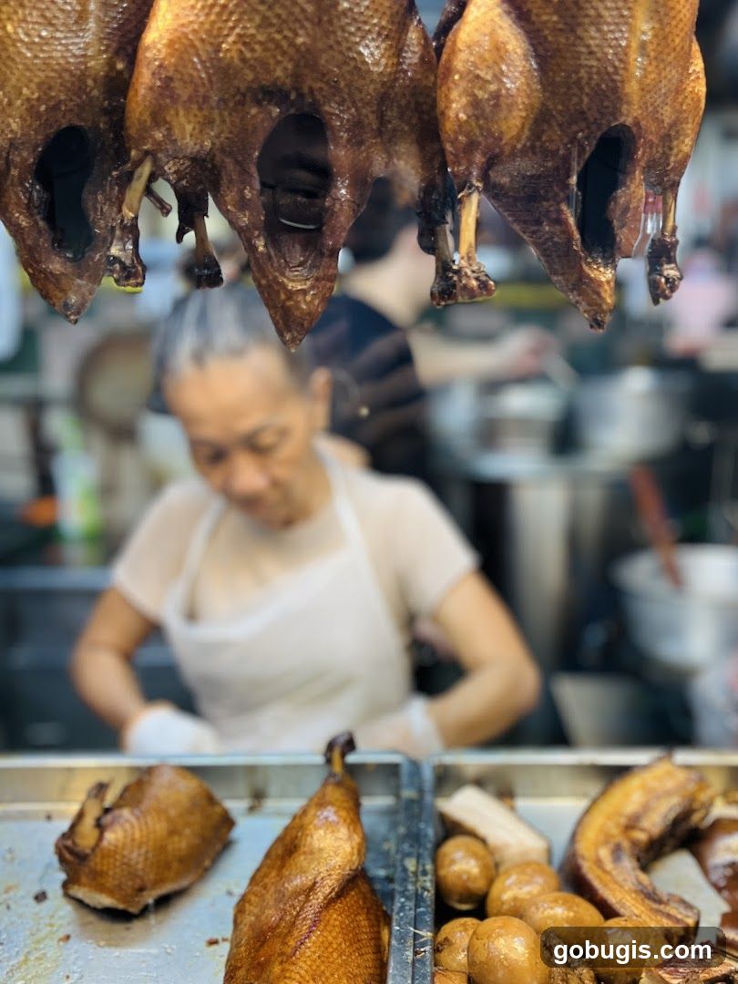 Roasted Ducks and Other Food Items