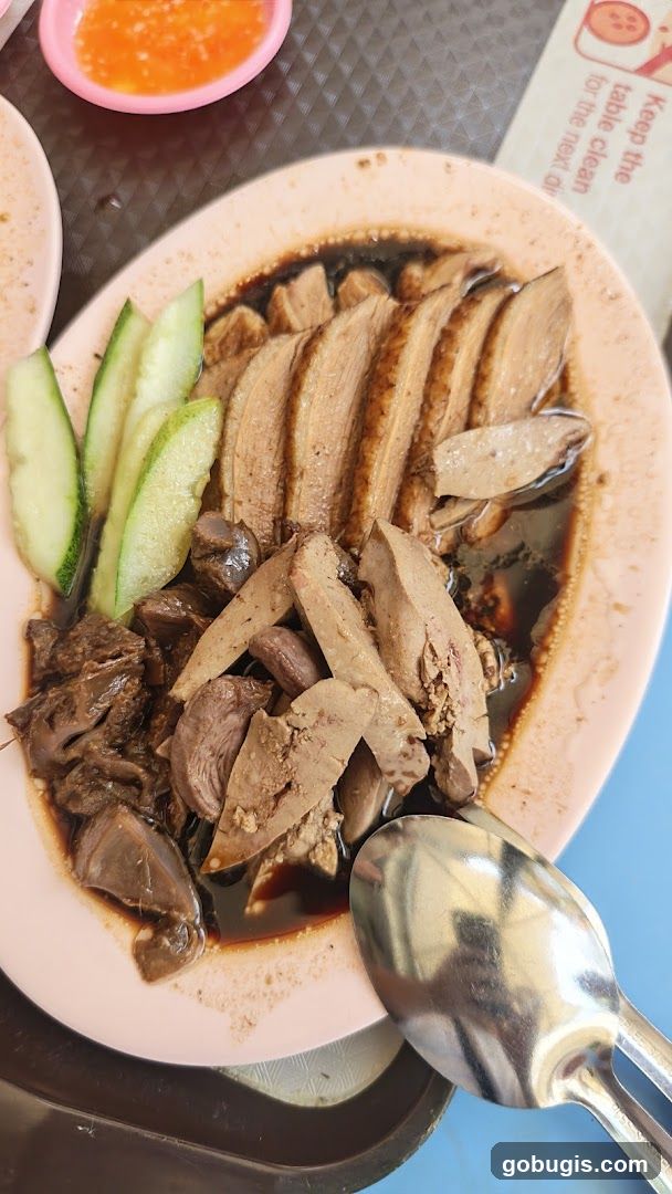 Braised Duck with Liver and Gizzards