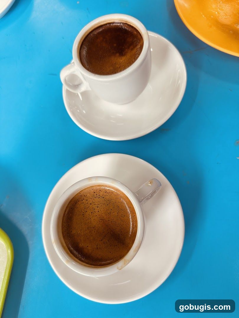 Two cups of coffee
