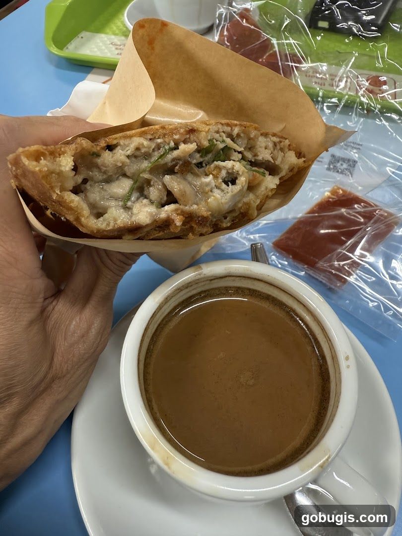 Fried Pastry and Coffee