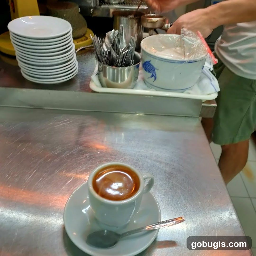 Espresso with Utensils and Plates