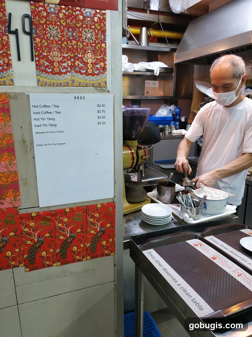 Menu and Barista