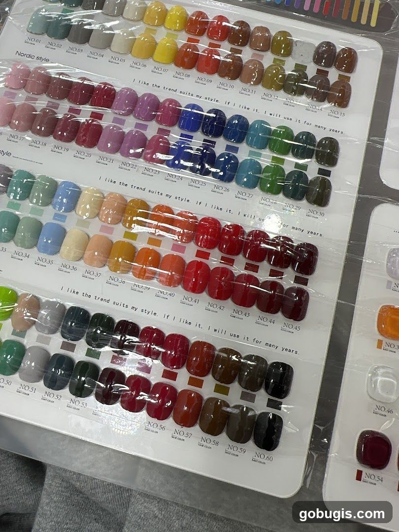 Nail Polish Color Swatches