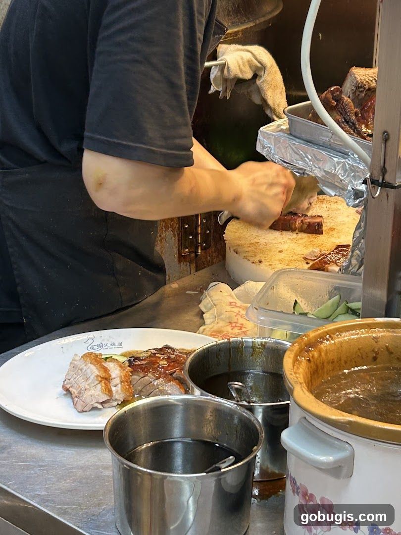 Roast Duck Preparation