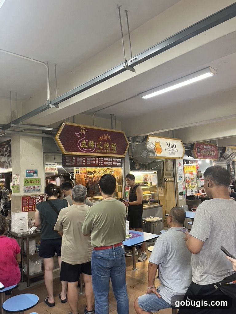 Food Stall with Customers
