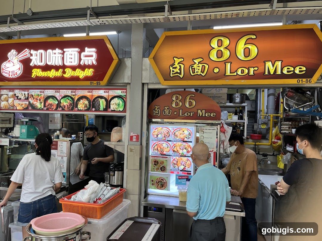 Food Stalls at a Market