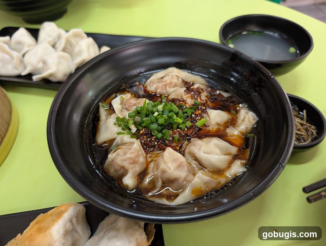 Spicy Wontons with Soup and Dumplings