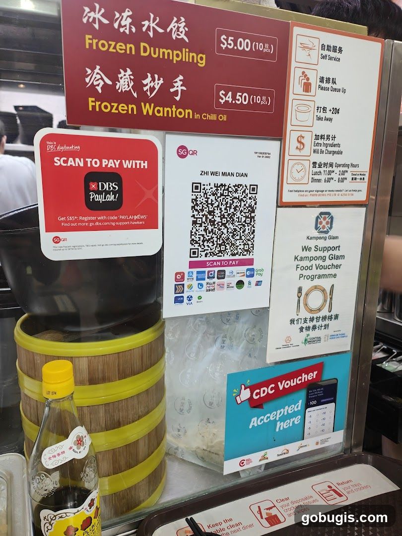 Food Stall Payment and Information Display