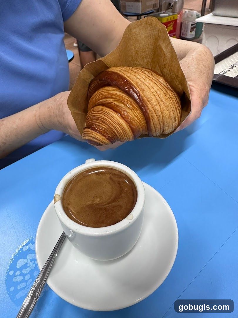 Croissant and Coffee