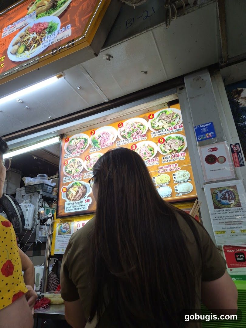 Beef Noodle Menu