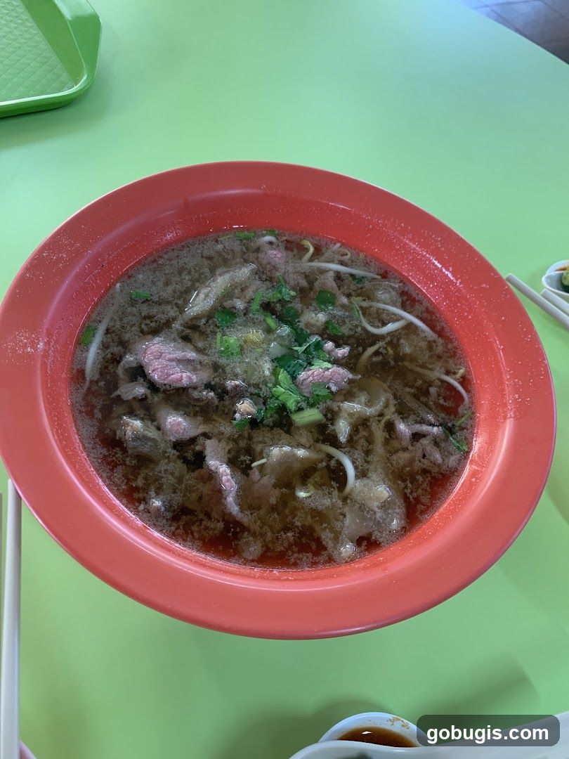 Beef noodle soup