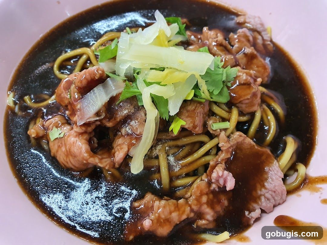 Noodles with Beef and Gravy