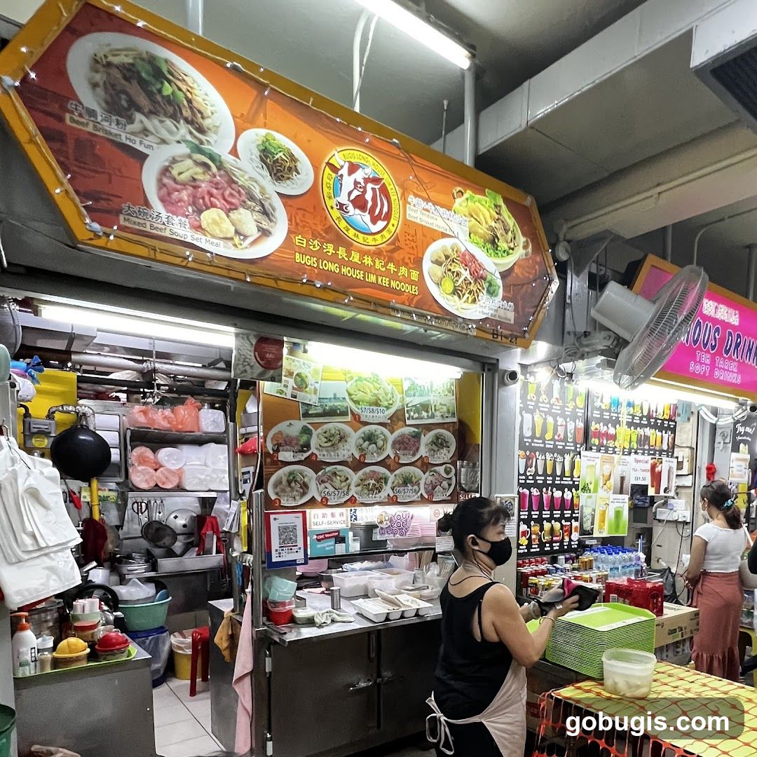 Food Stall with Menu and Drinks