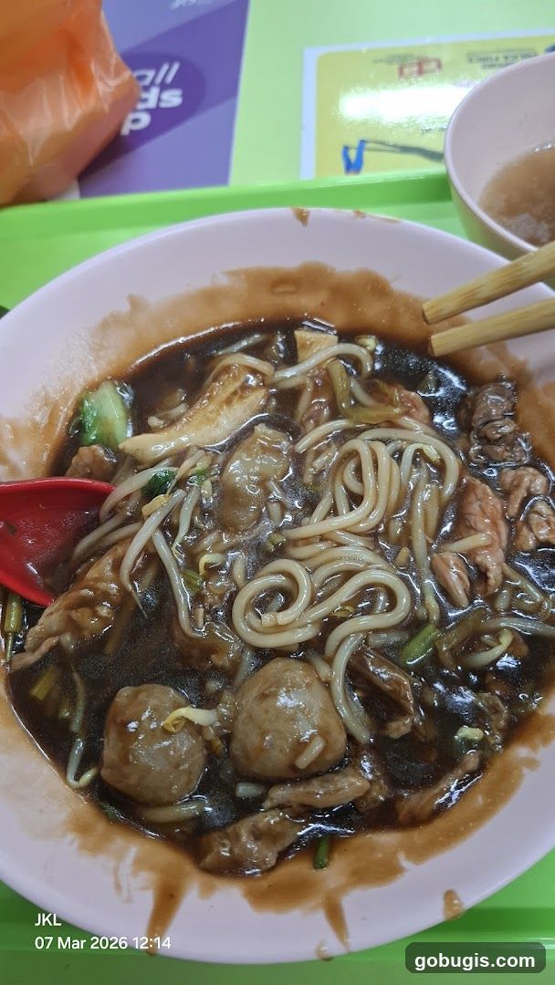 Noodle Soup with Meatballs