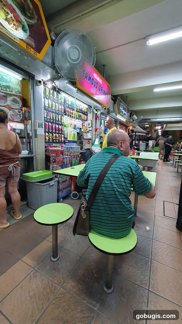 Food Stall with Drinks Display