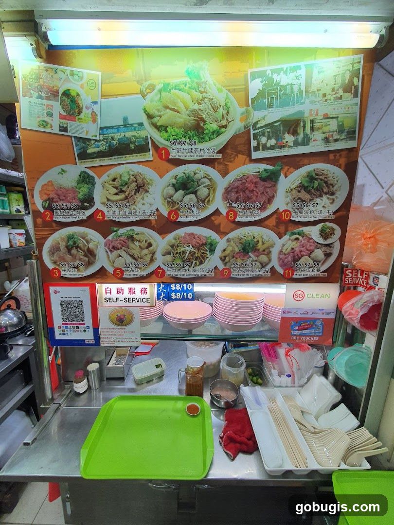 Beef Noodle Menu