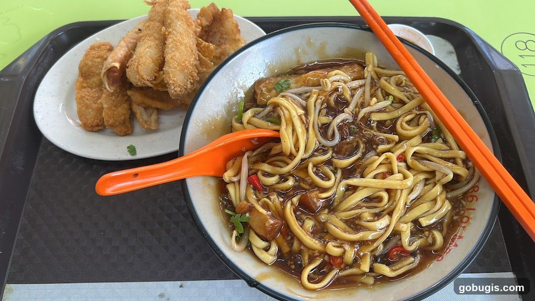 Noodles and Fried Food