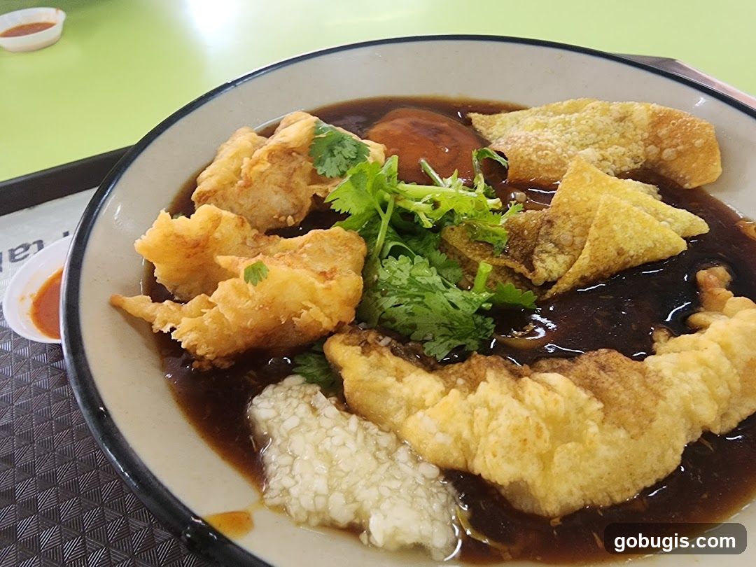 Fried Fish and Wonton Dish