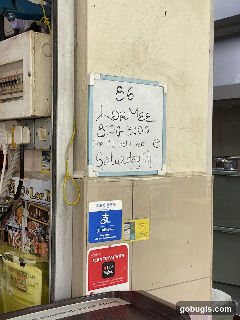 Lor Mee Stall Information