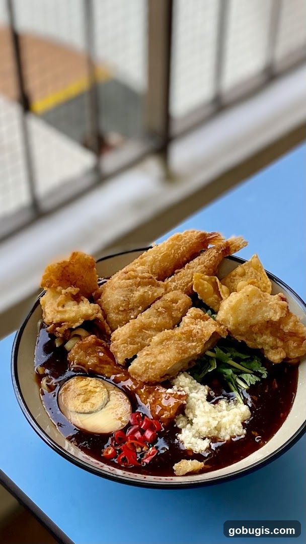 Noodle Dish with Fried Toppings