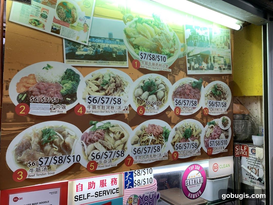 Food Stall Menu