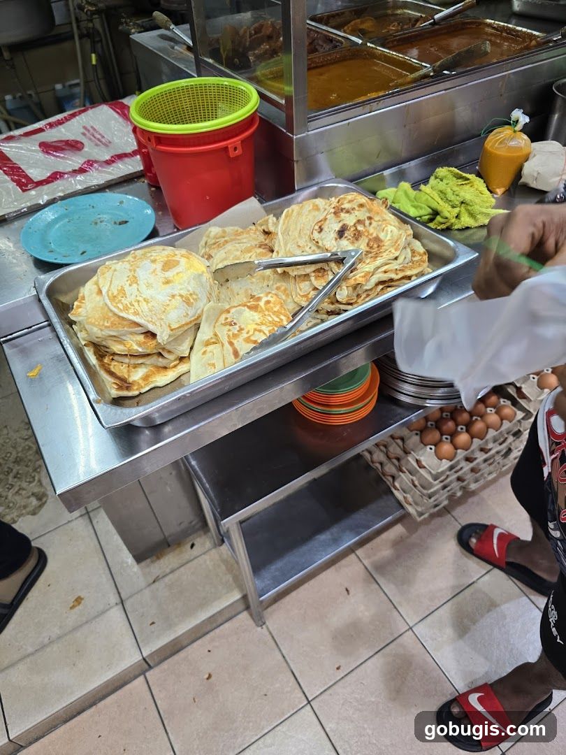 Roti Canai Preparation