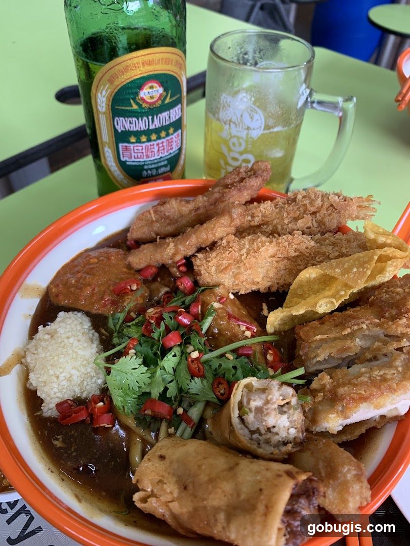 Fried Food Platter with Beer
