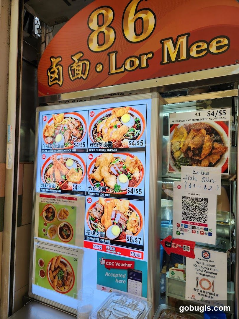 86 Lor Mee Menu