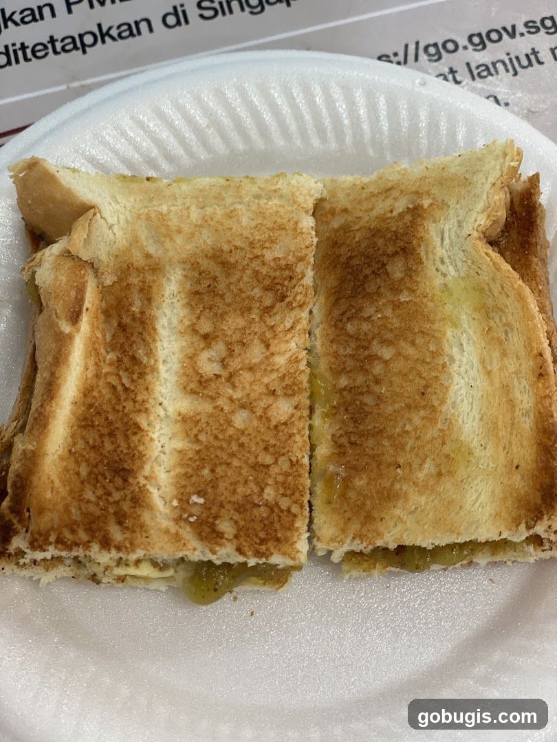 Toast with filling