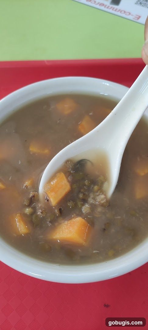 Sweet Potato and Mung Bean Soup