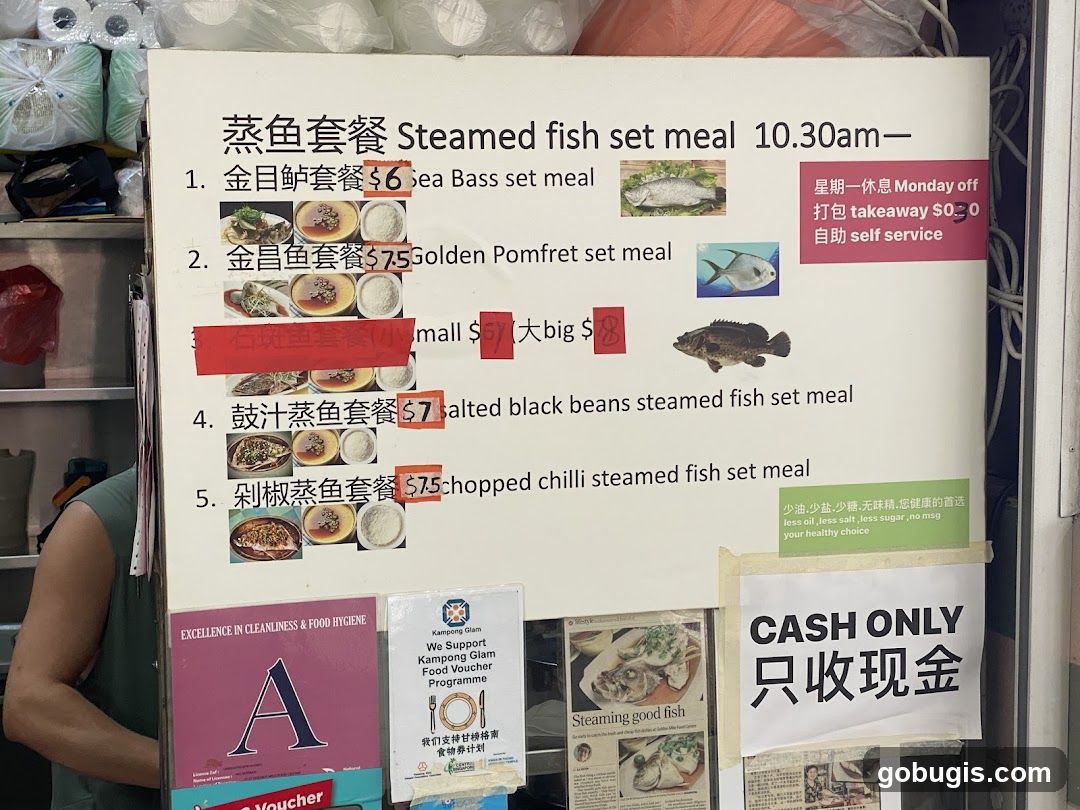Steamed fish set meal