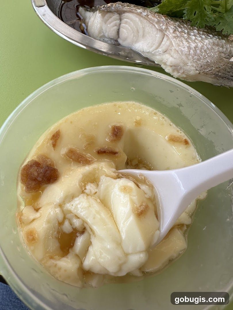 Steamed Egg Custard and Steamed Fish