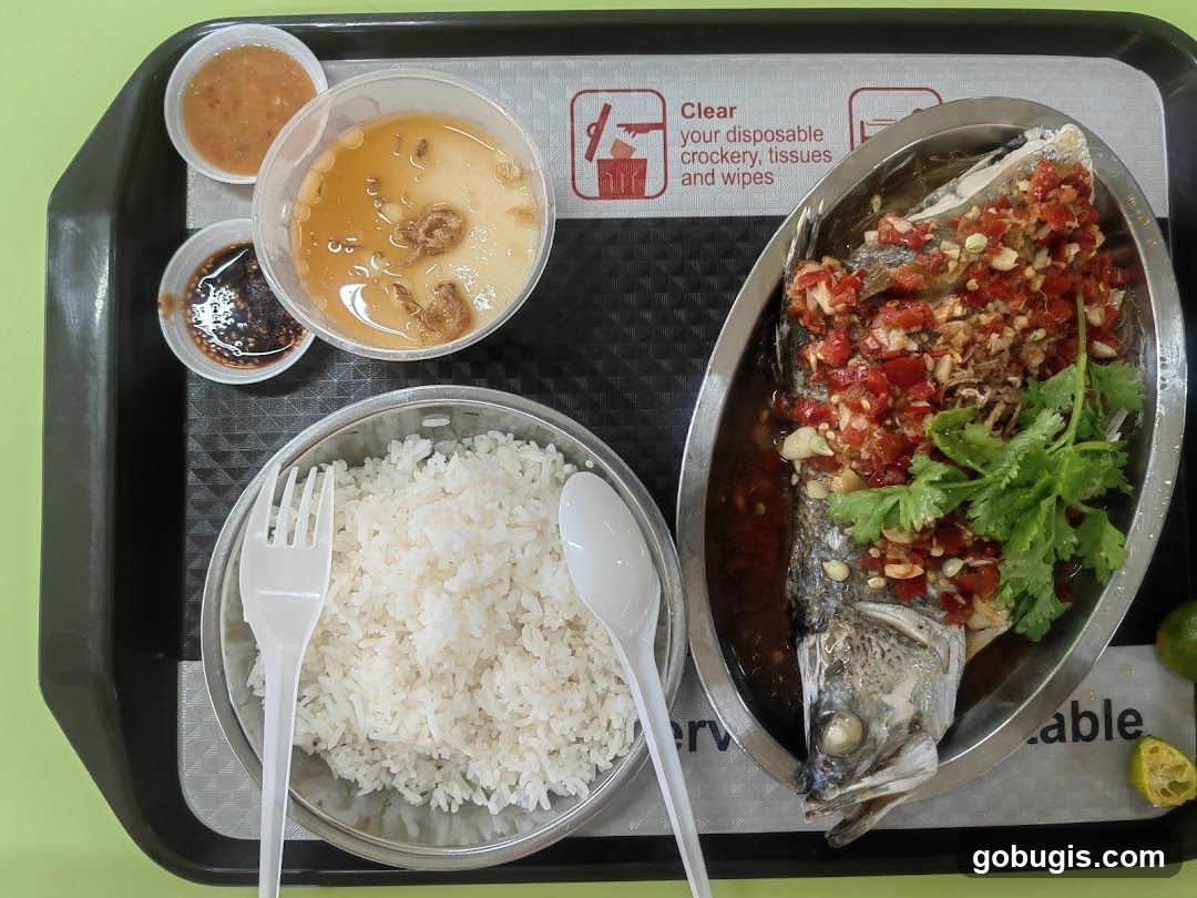 Steamed Fish with Rice