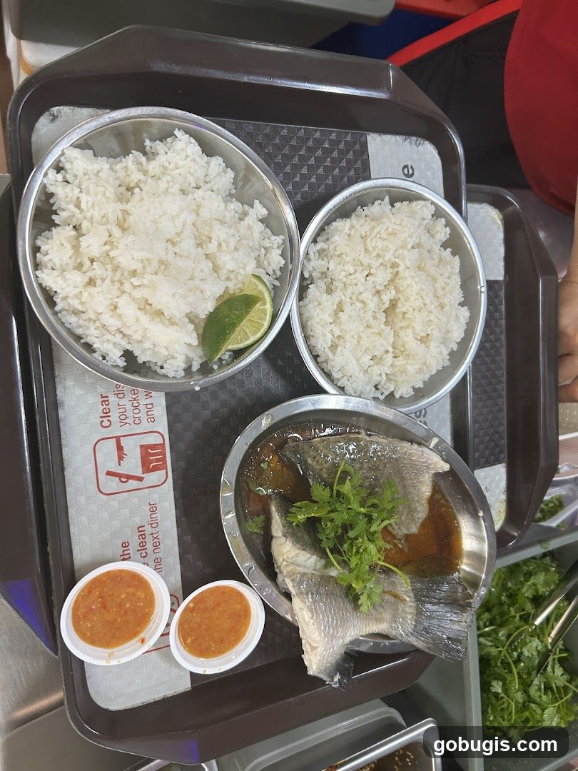 Steamed Fish with Rice