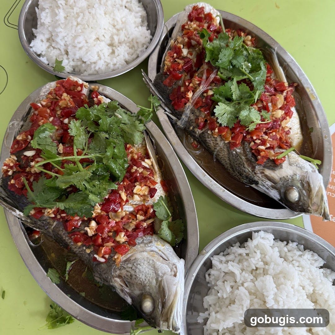 Steamed Fish with Chili and Garlic