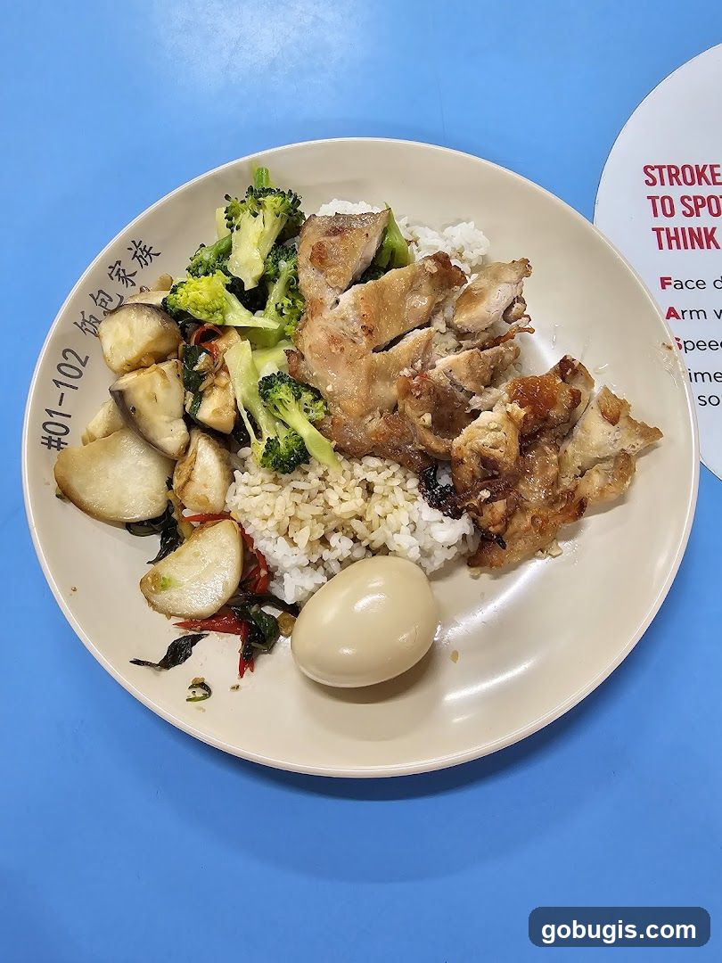Meal with Chicken and Vegetables