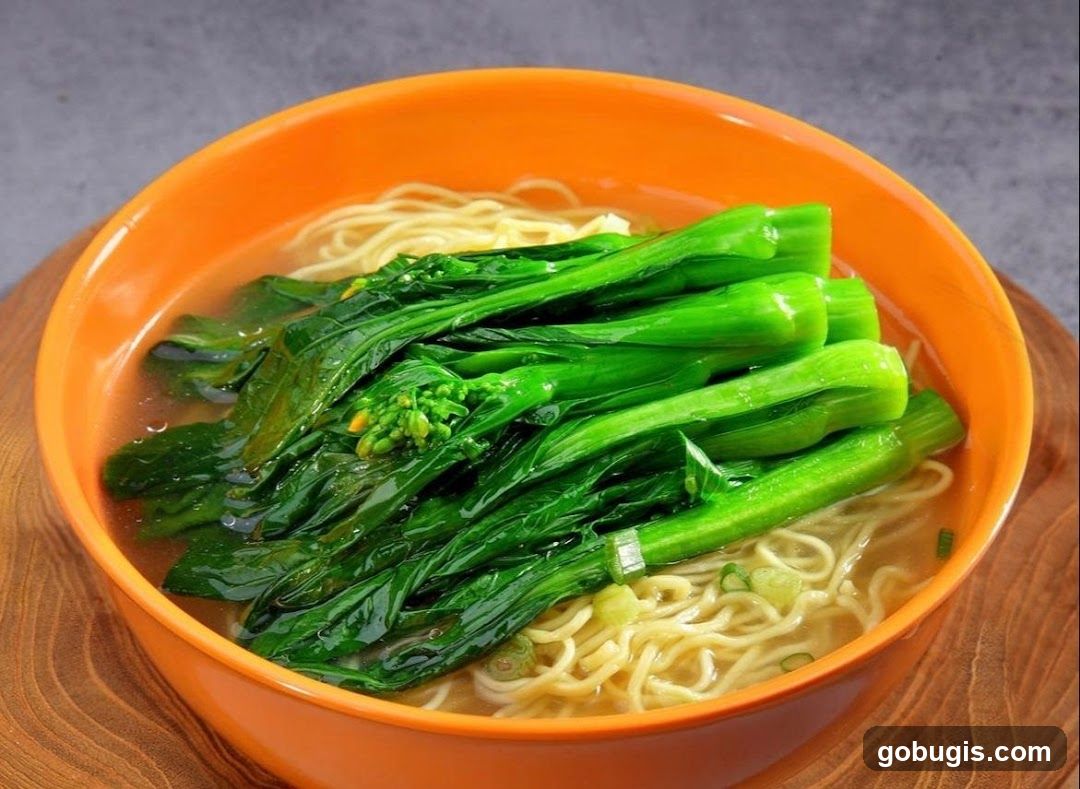 Noodle Soup with Greens